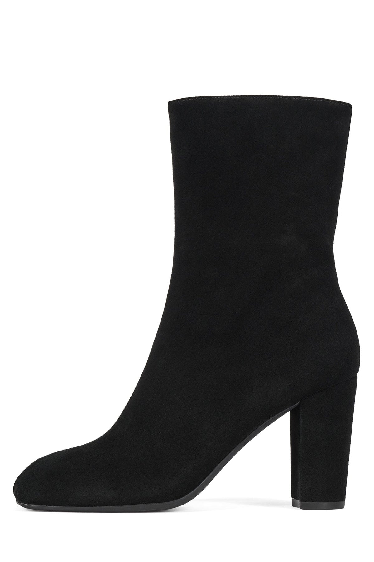 BAGAIL Heeled Boot Black Suede