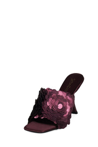 BAILAR-SEQ Jeffrey Campbell Heeled Sandal Wine Satin Combo
_hover