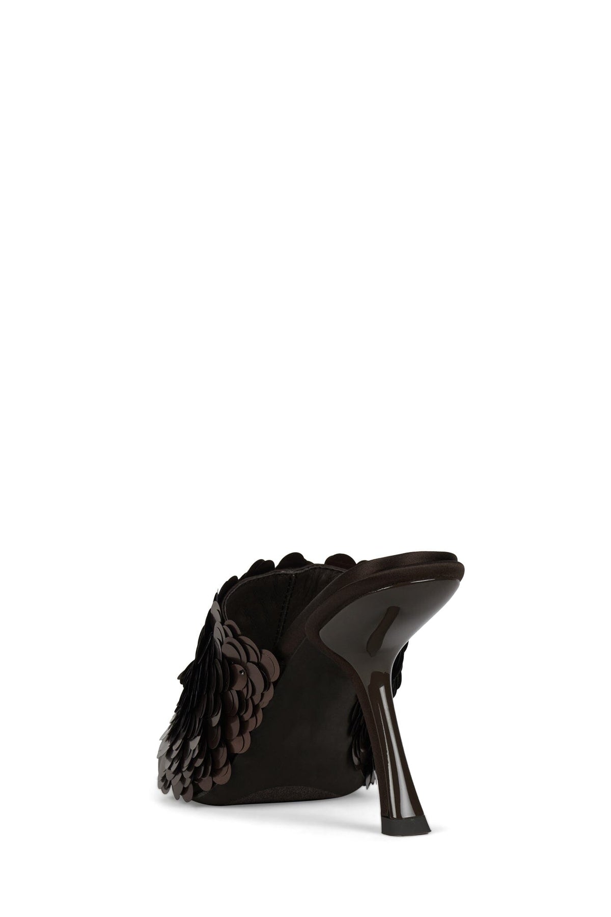 BAILAR-SEQ Jeffrey Campbell Heeled Sandal Brown Satin Combo