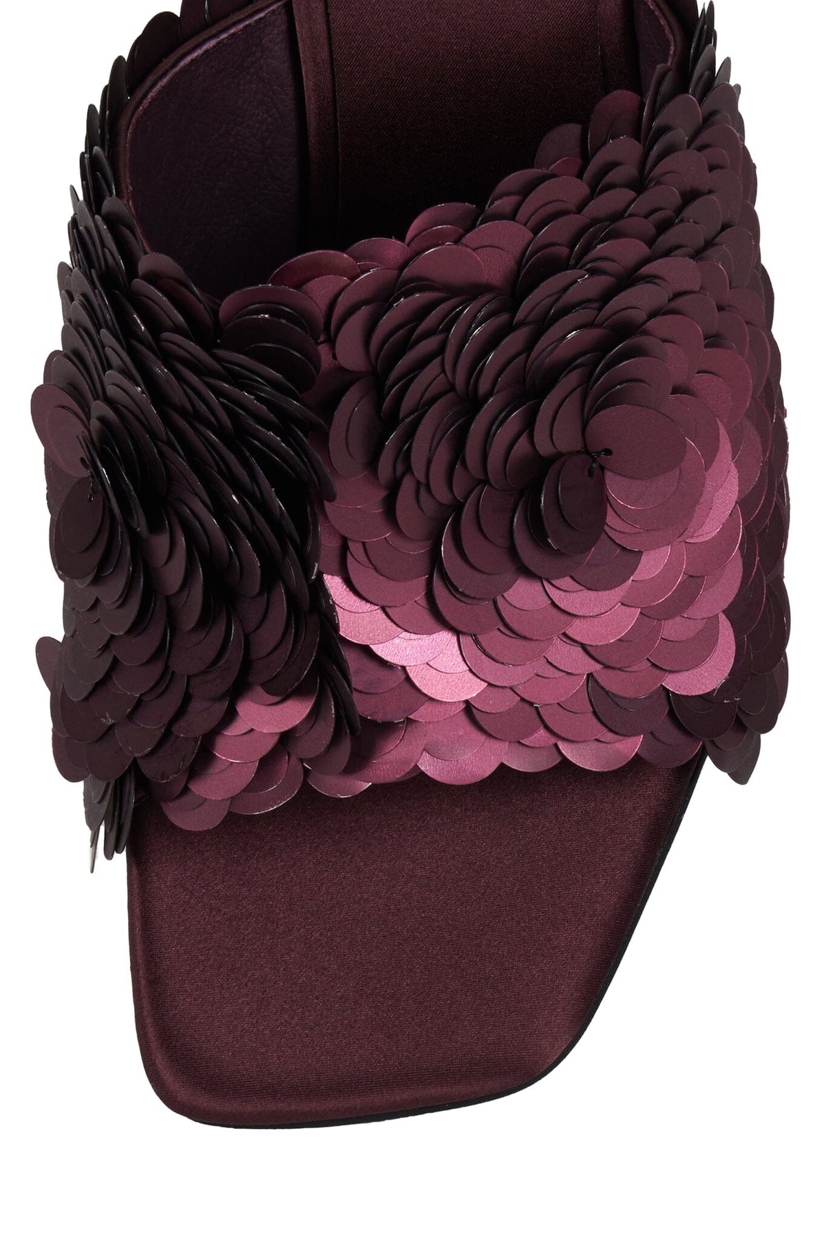 BAILAR-SEQ Jeffrey Campbell Heeled Sandal Wine Satin Combo