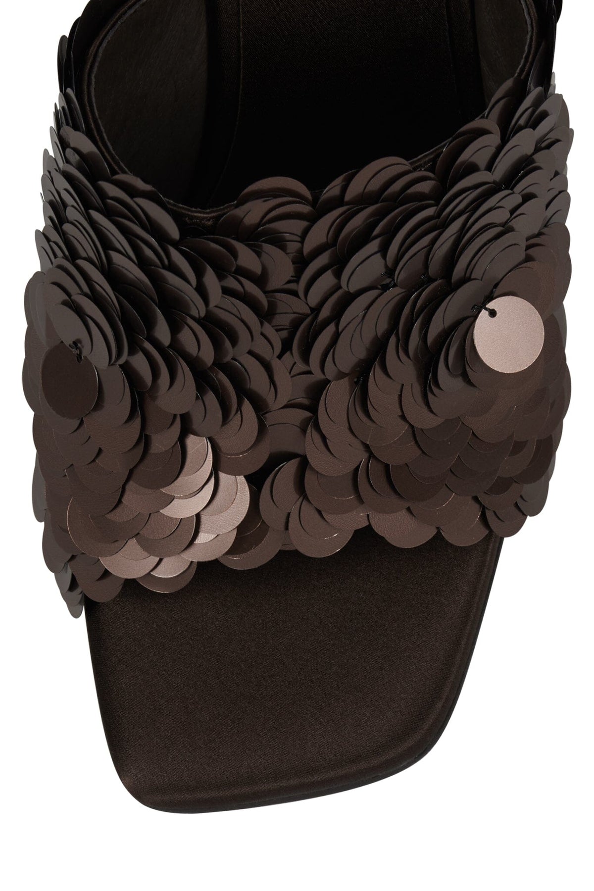 BAILAR-SEQ Jeffrey Campbell Heeled Sandal Brown Satin Combo