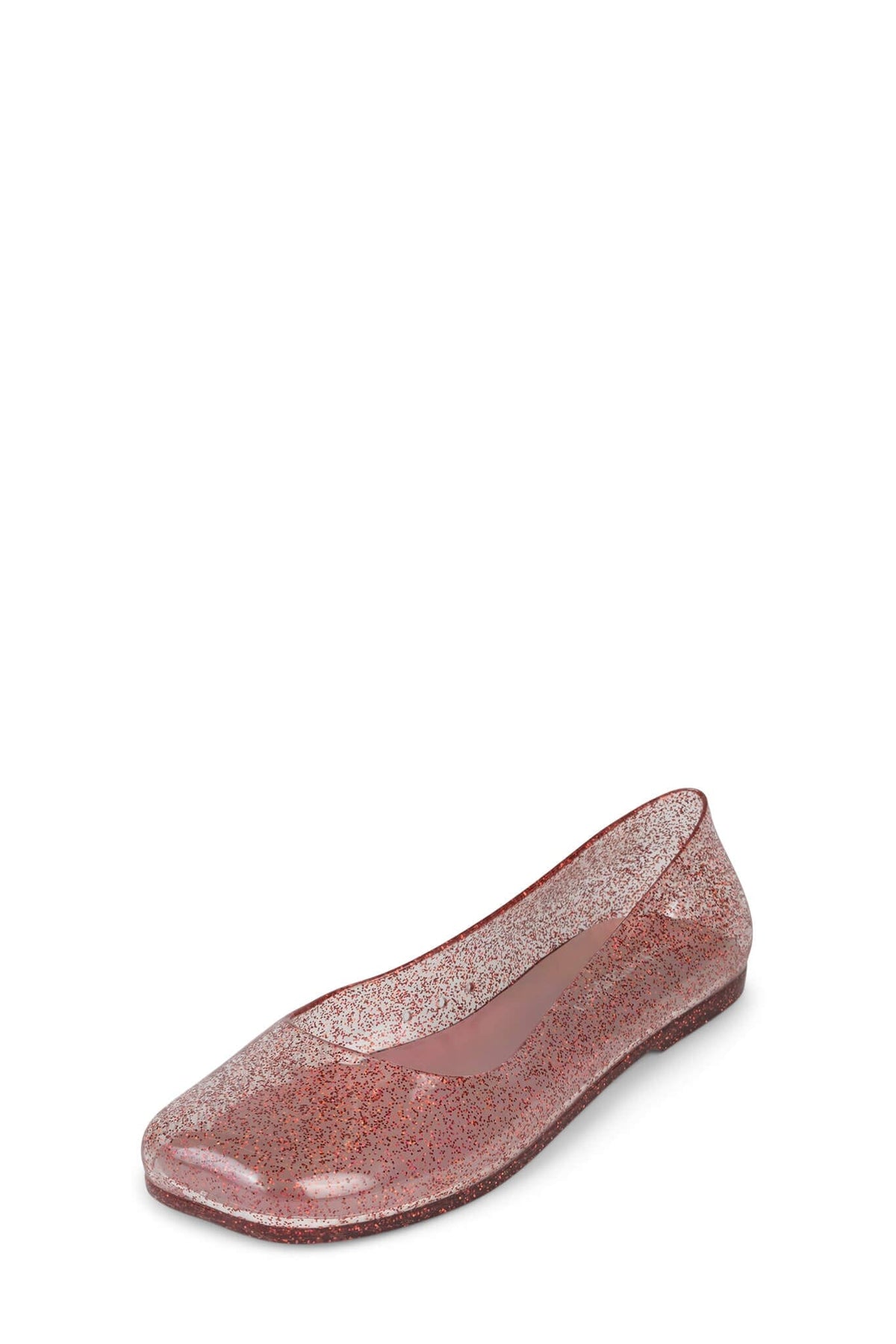 BALANCED Flat Jeffrey Campbell Jelly Flats Pink Glitter