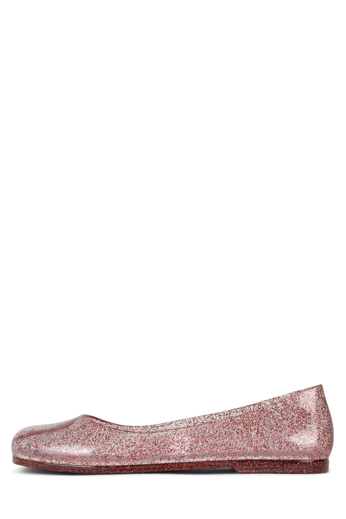 BALANCED Flat Jeffrey Campbell Jelly Flats Pink Glitter