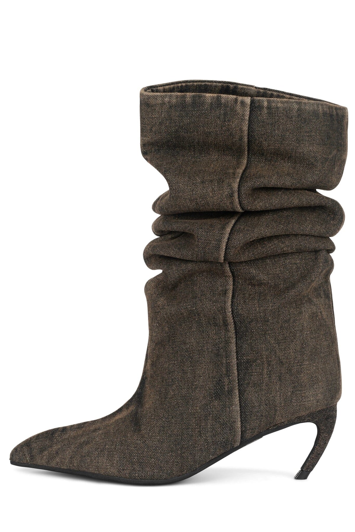 BANGA-DEN Knee-High Boot Brown Denim 