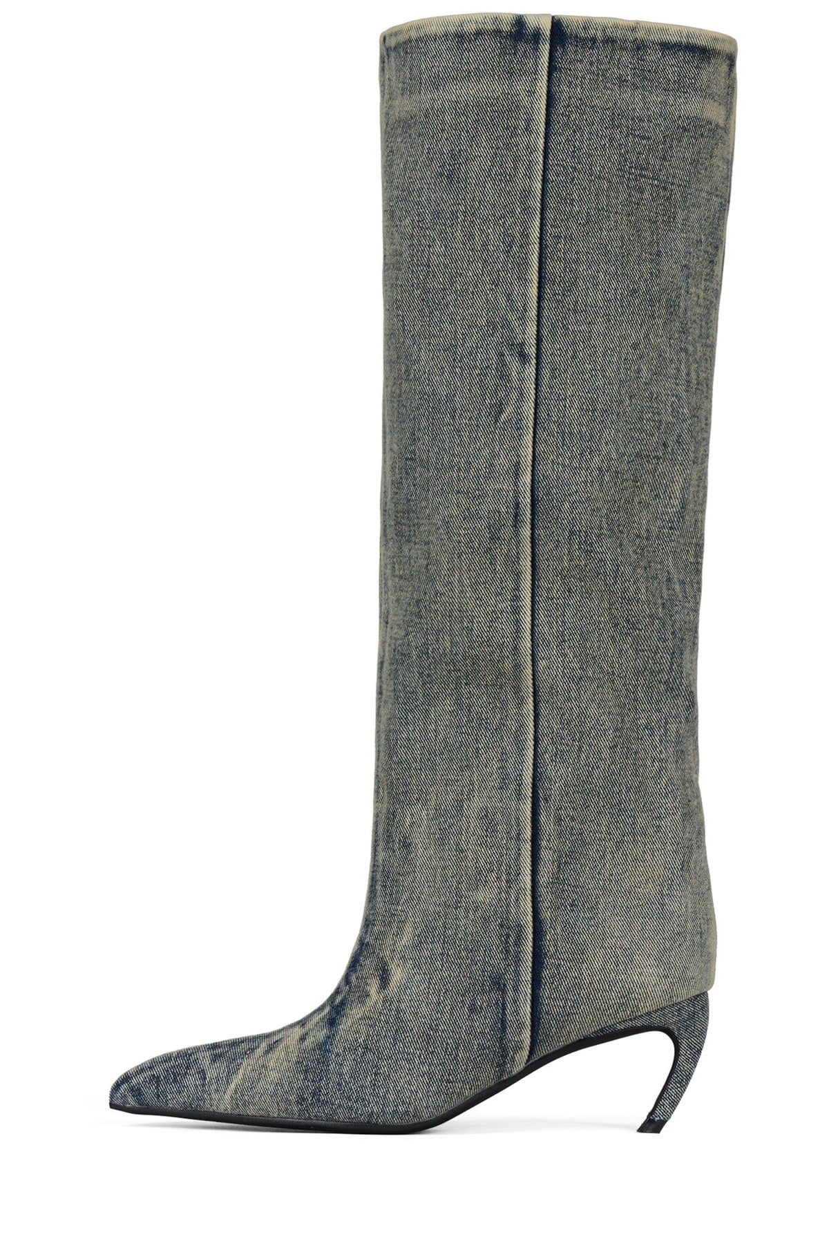 BANGA-DEN Heeled Boot Blue Denim
