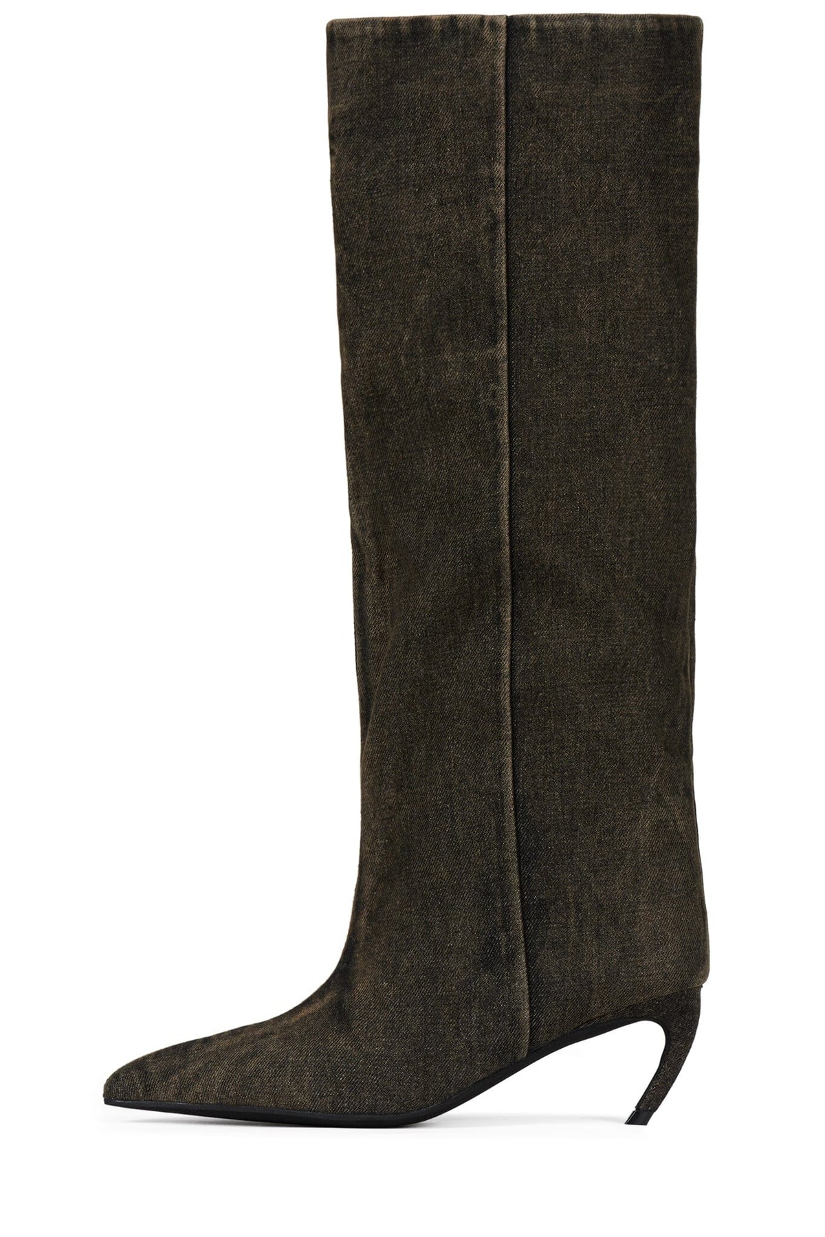 BANGA-DEN Heeled Boot Brown Denim