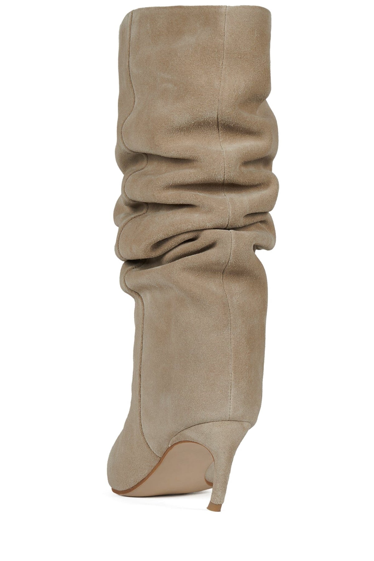 BANGARANG Heeled Slouched Boot Ice Suede