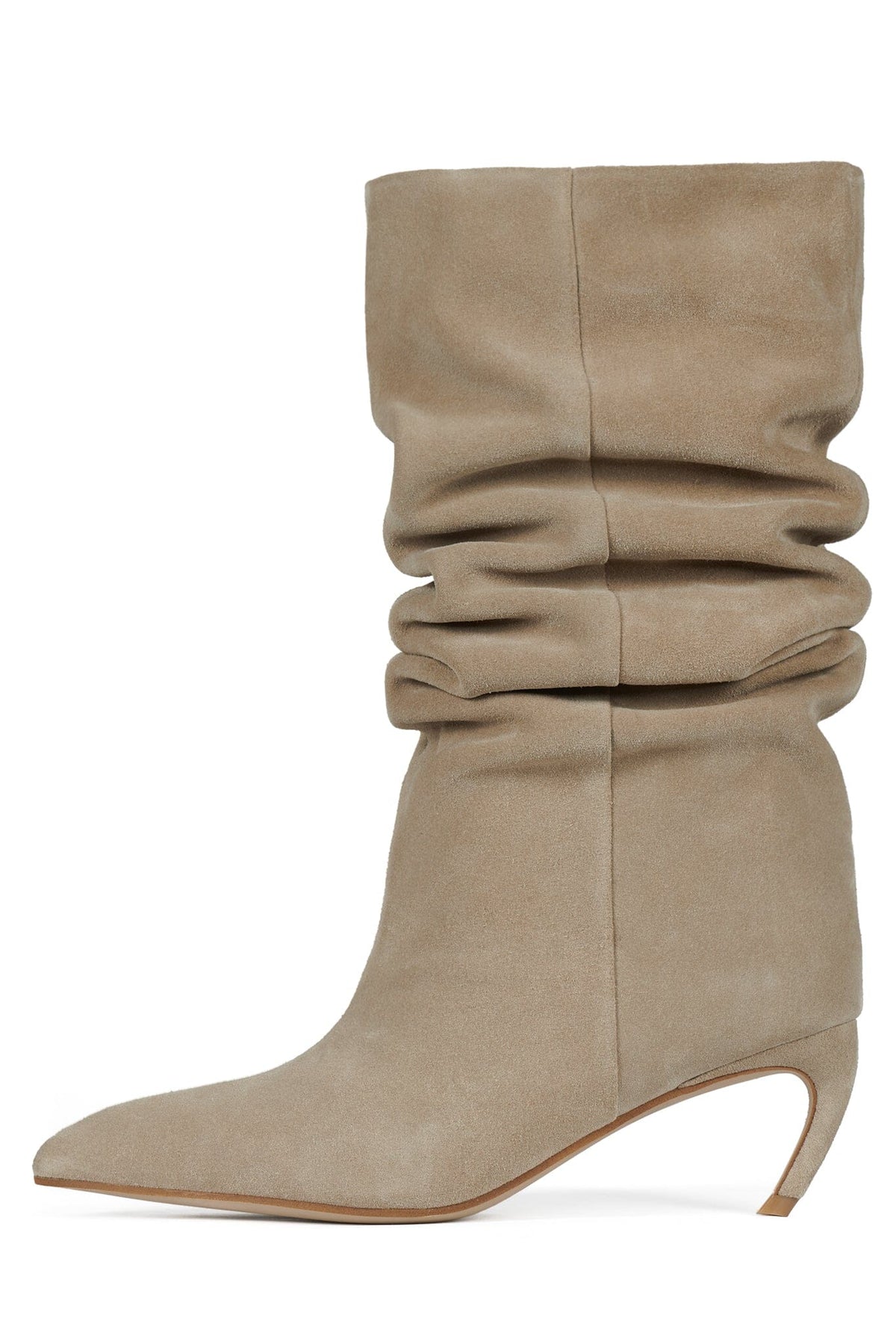 BANGARANG Heeled Slouched Boot Ice Suede