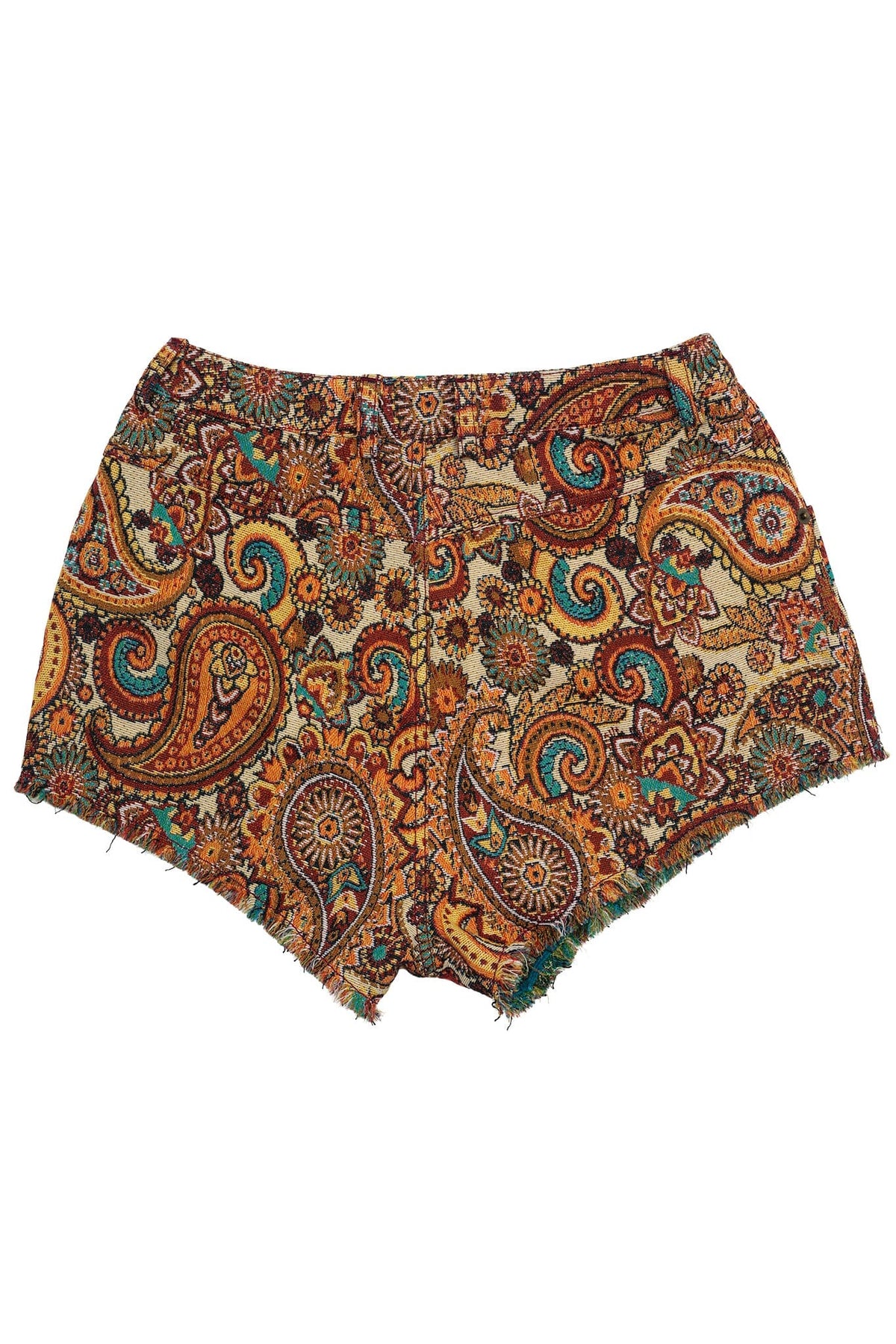 BANGER Jeffrey Campbell Shorts Beige Rust Tapestry