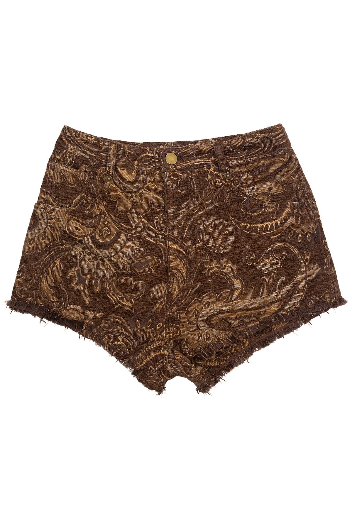 BANGER Jeffrey Campbell Shorts Brown Tapestry 