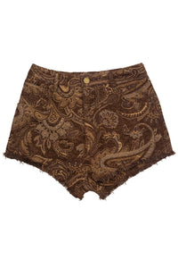 BANGER Jeffrey Campbell Shorts Brown Tapestry 