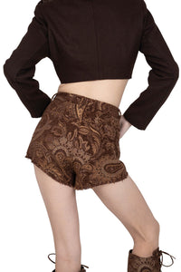 BANGER Jeffrey Campbell Shorts Brown Tapestry