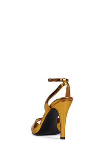 BAR-HOP Jeffrey Campbell Heeled Sandal Gold Metallic