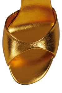 BAR-HOP Jeffrey Campbell Heeled Sandal Gold Metallic