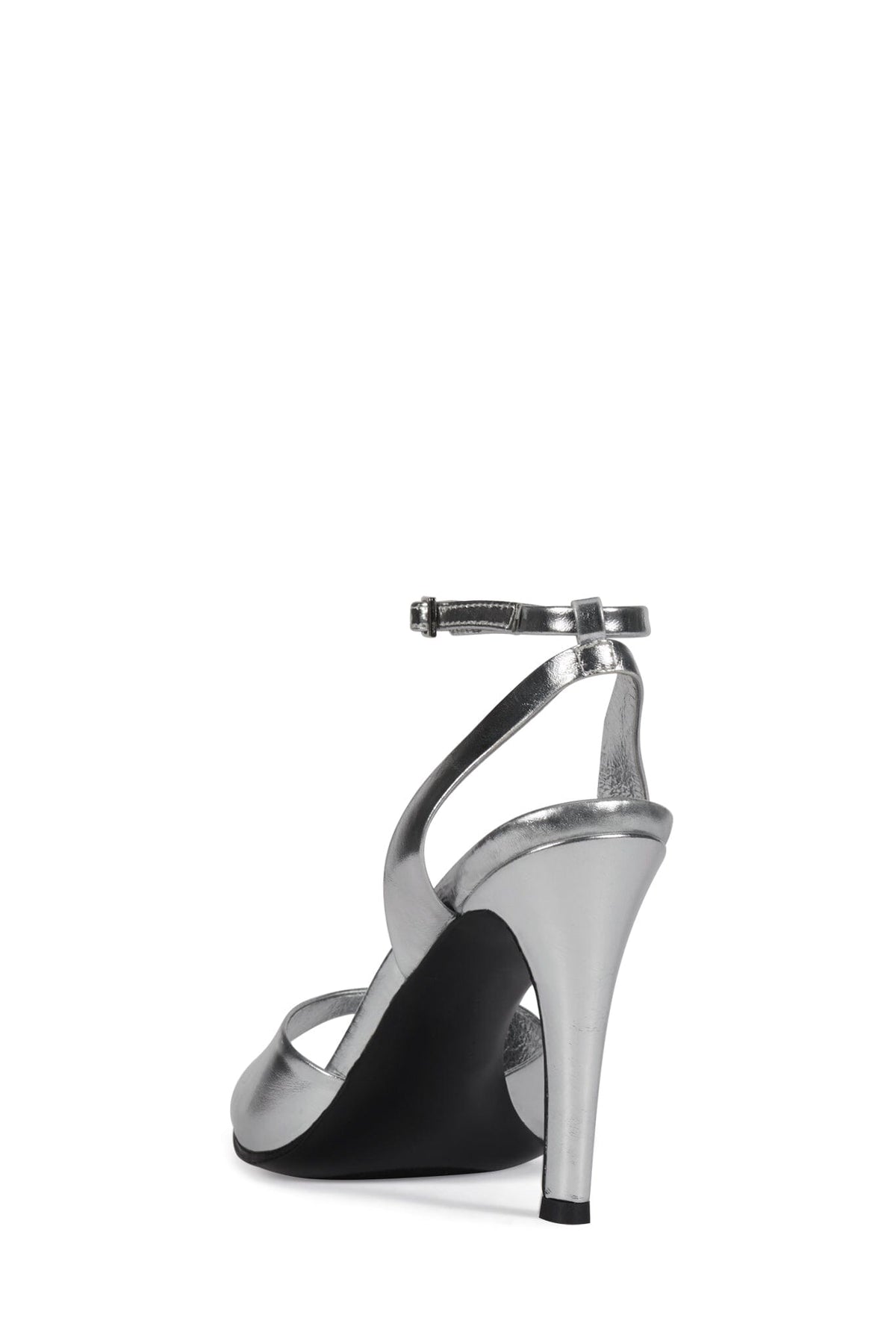 BAR-HOP Jeffrey Campbell Heeled Sandal Silver Metallic