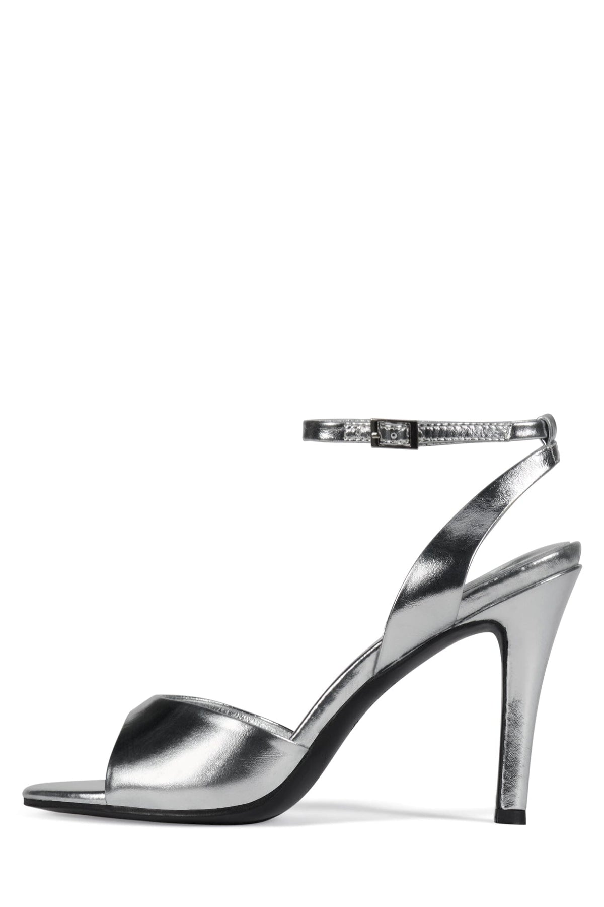 BAR-HOP Jeffrey Campbell Heeled Sandal Silver Metallic