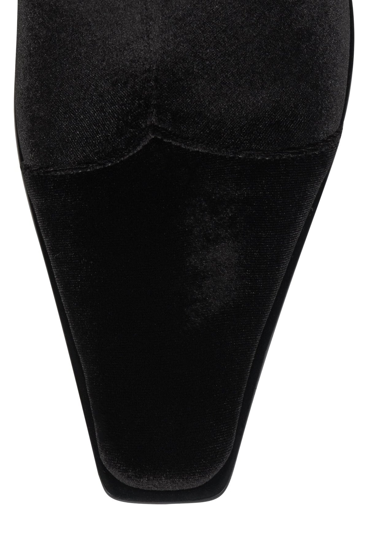 BE-BOLD-EM Jeffrey Campbell Mid-Calf Boot Black Velvet Floral Multi