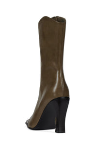 BE-BOLD Jeffrey Campbell Mid-Calf Boot Olive