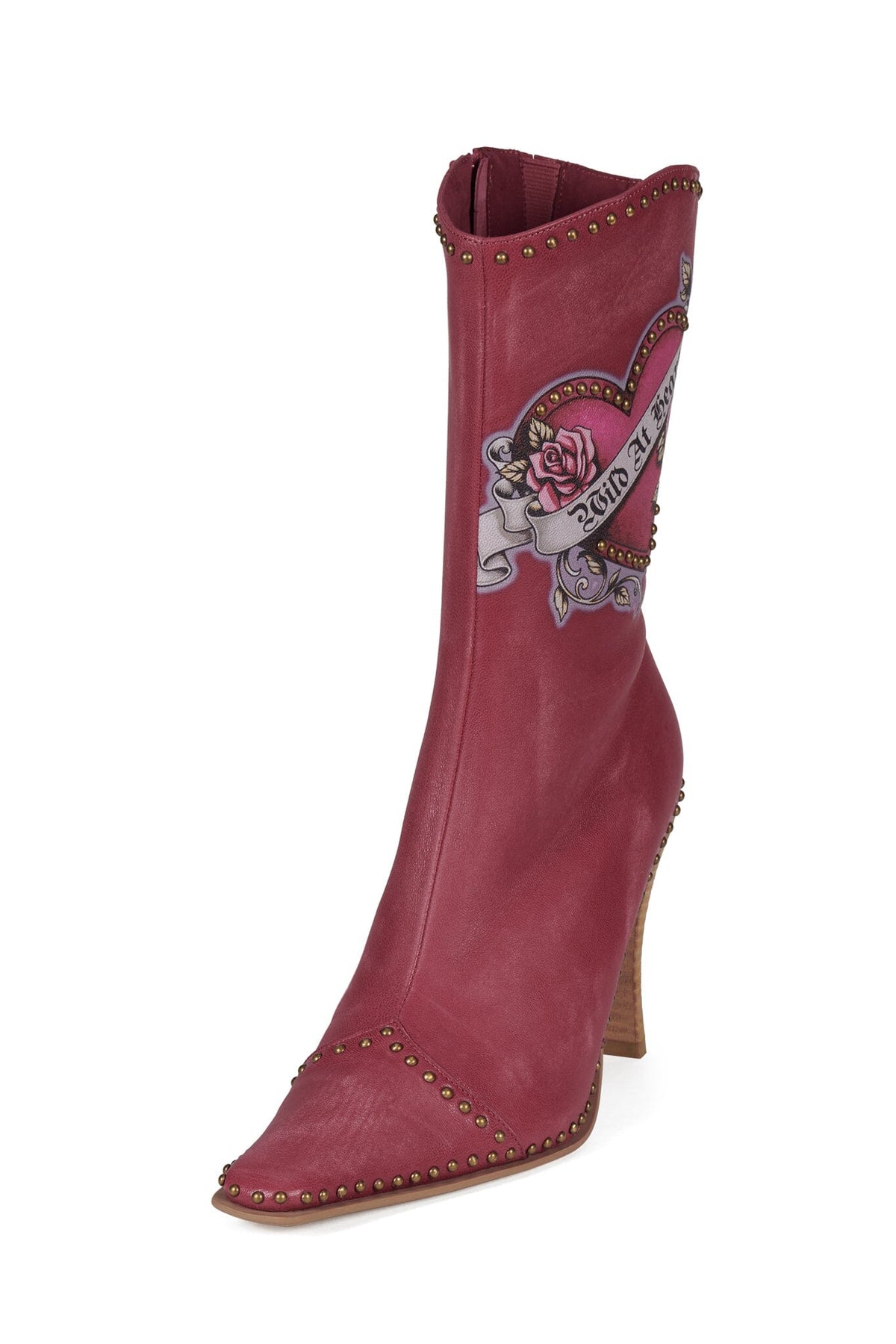 BE-BOLD-ST Mid-Calf Heeled Boot Fuchsia Wild Combo _hover