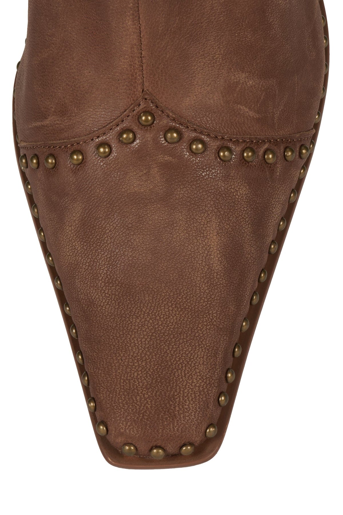 BE-BOLD-ST Mid-Calf Heeled Boot Brown Brush Wild Combo