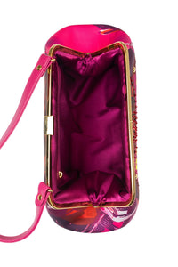 BEEP-BEEP Jeffrey Campbell Clutch Fuchsia Bad Girl Combo 