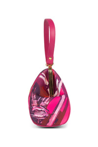 BEEP-BEEP Jeffrey Campbell Clutch Fuchsia Bad Girl Combo 