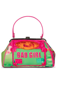 BEEP-BEEP Jeffrey Campbell Clutch Green Bad Girl Combo 