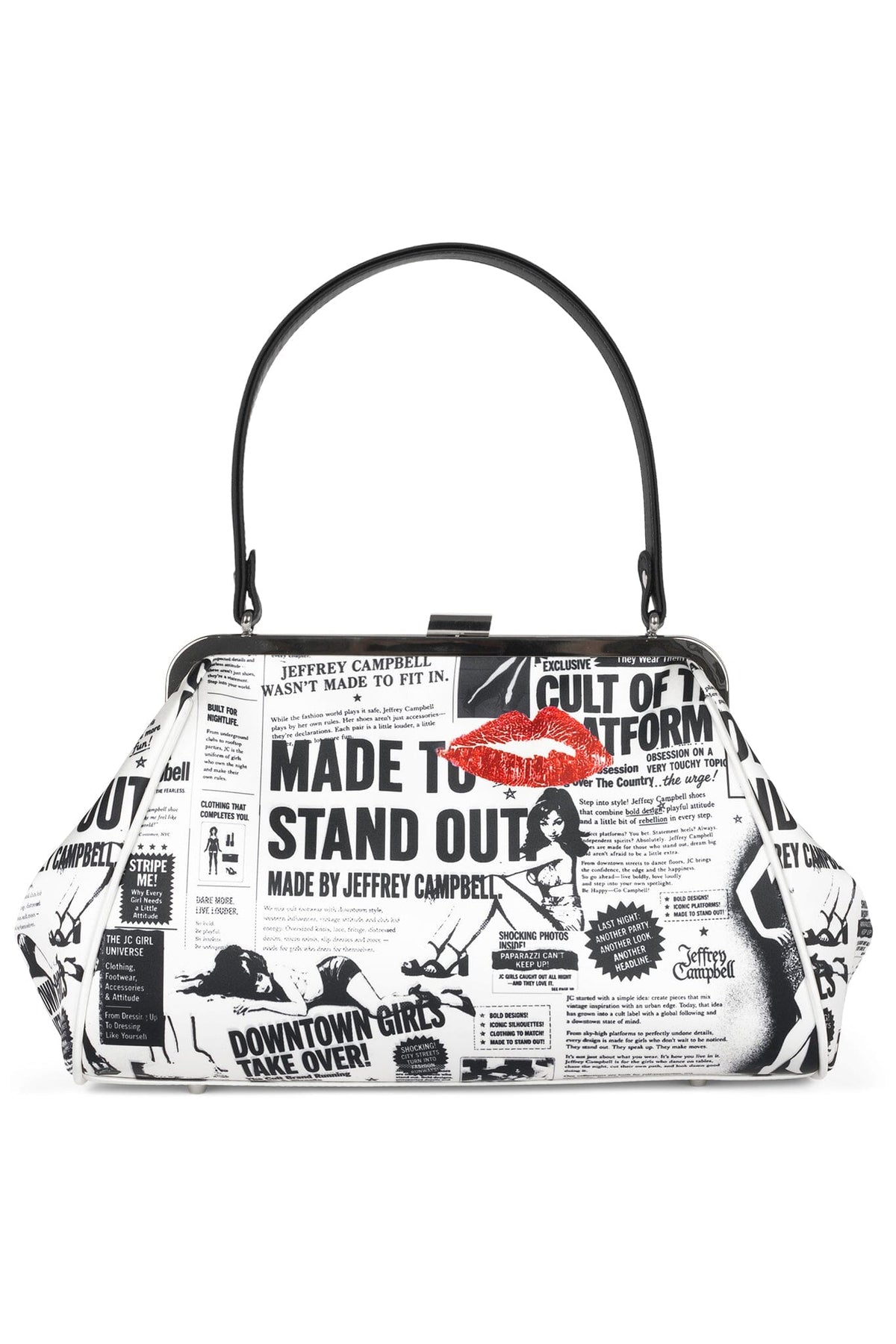 BEEP-BEEP Handbag Newspaper Print