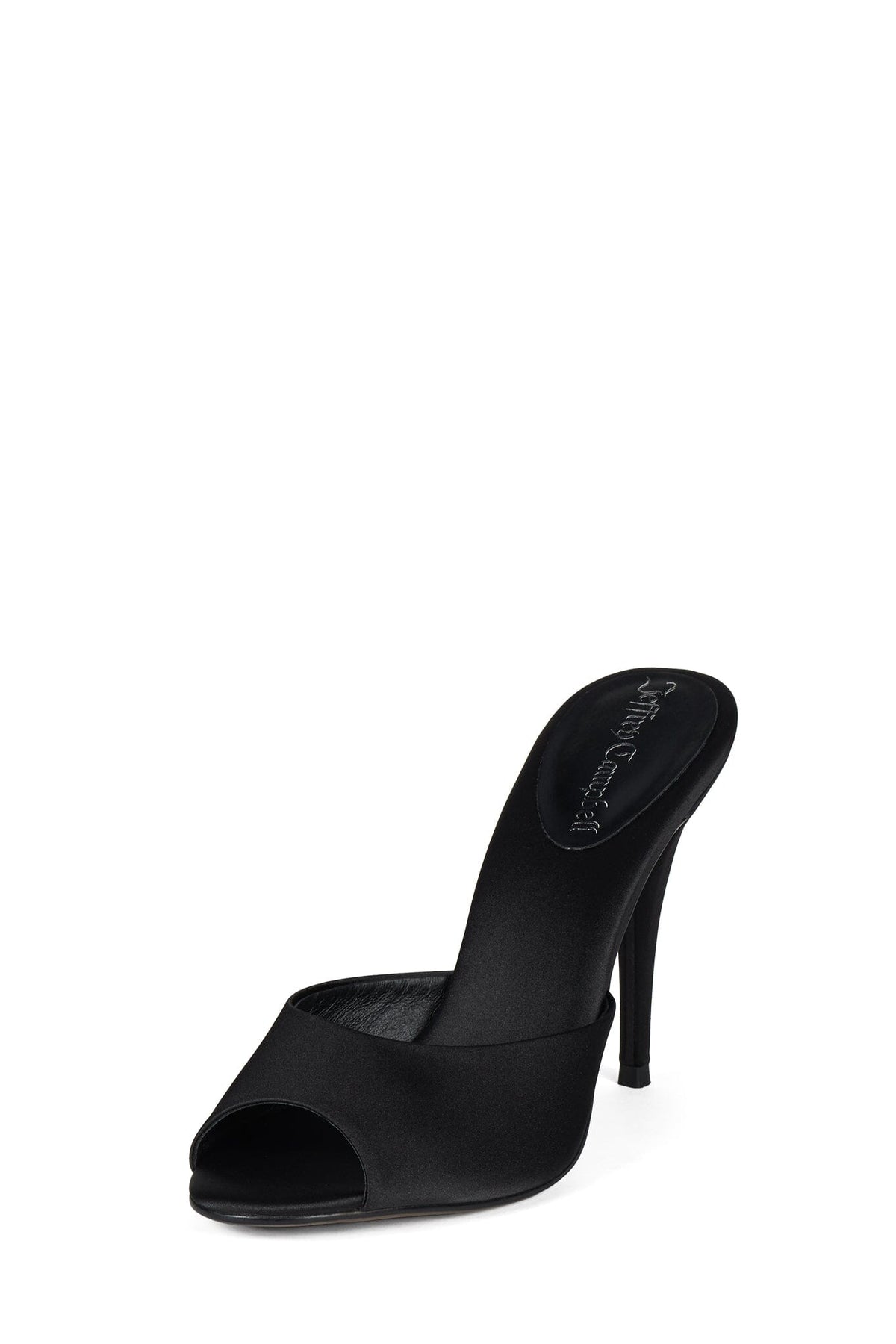 BIENVENIDO Heeled Sandal Black Satin _hover