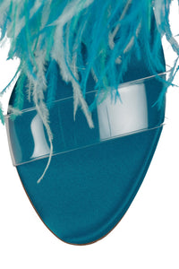 BIENVENUE Turquoise Satin Combo