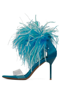 BIENVENUE Turquoise Satin Combo