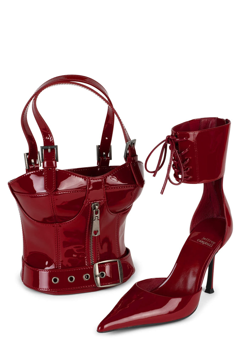 BODICE Jeffrey Campbell Handbags Cherry Red