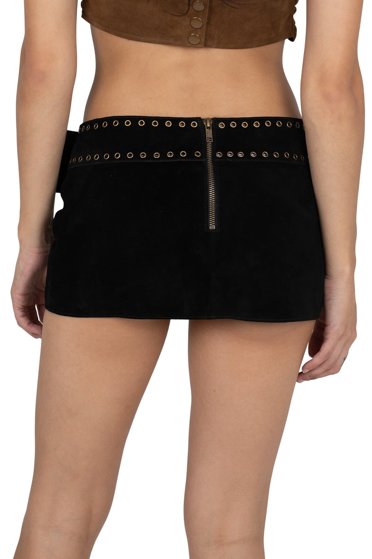 BOLSITA SKIRT Jeffrey Campbell Mini Skirt Black Suede
_hover