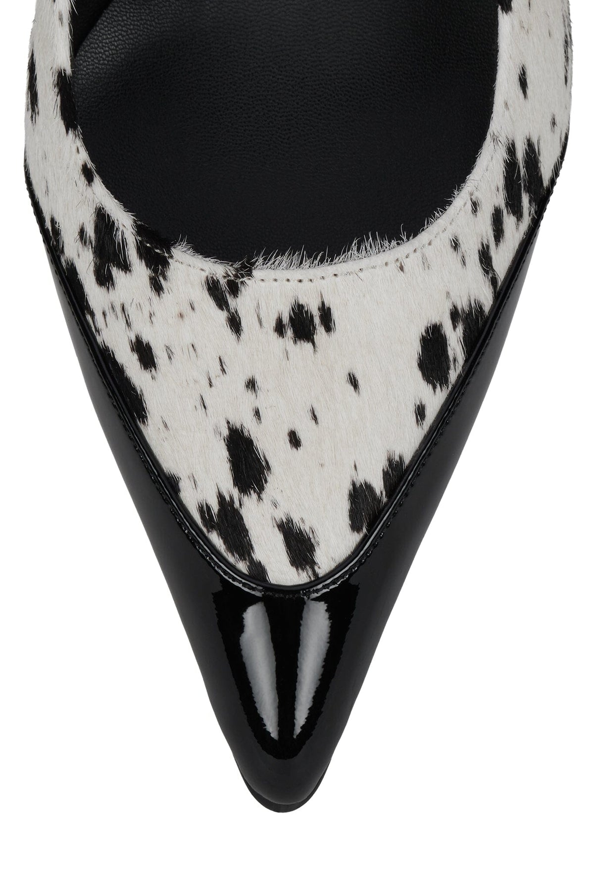 BOOSHKY-F Jeffrey Campbell Slingback Heel Black White Spot