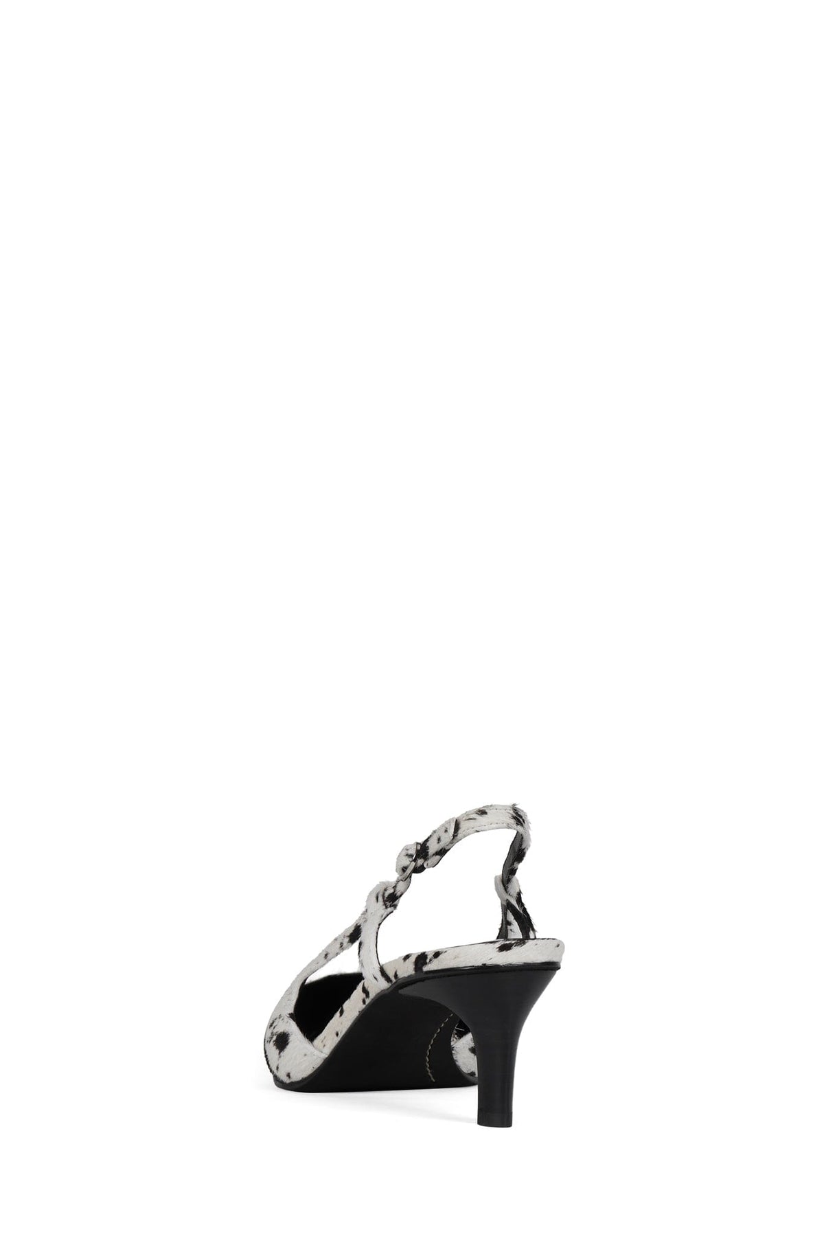 BOOSHKY-F Jeffrey Campbell Slingback Heel Black White Spot