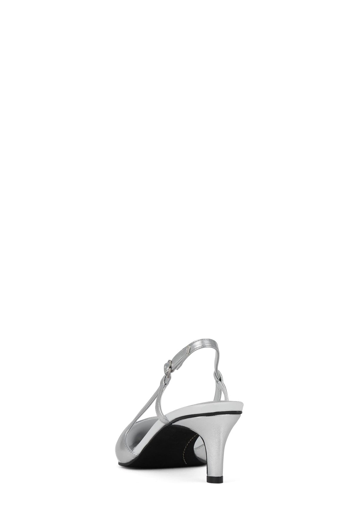 BOOSHKY Slingback Heel Silver White Combo
