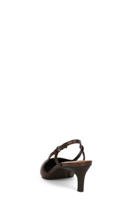 BOOSHKY Slingback Heel Brown Tan Combo