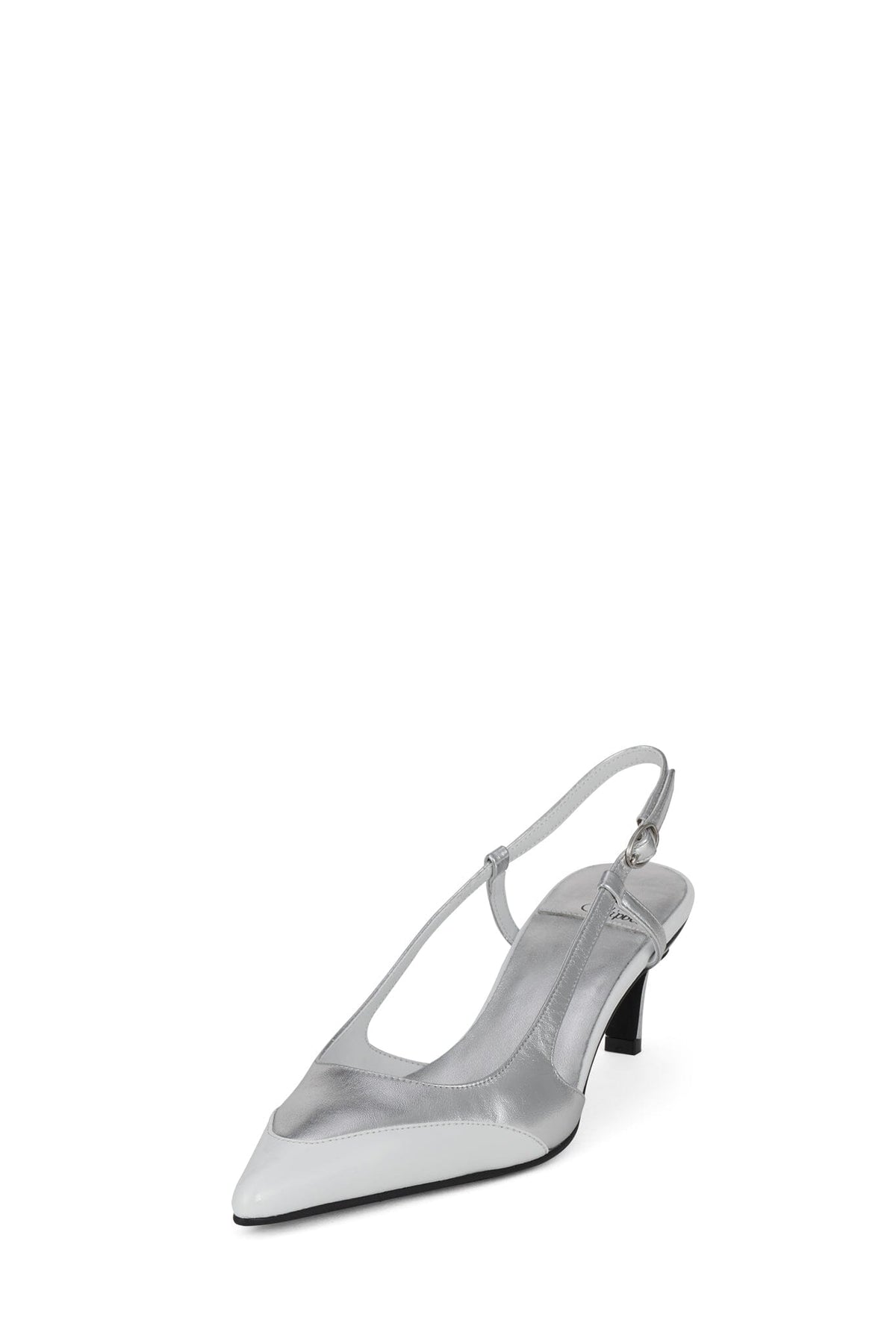 BOOSHKY Slingback Heel Silver White Combo _hover