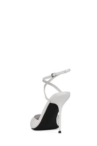 BORDEAUX Jeffrey Campbell Heeled Sandal White