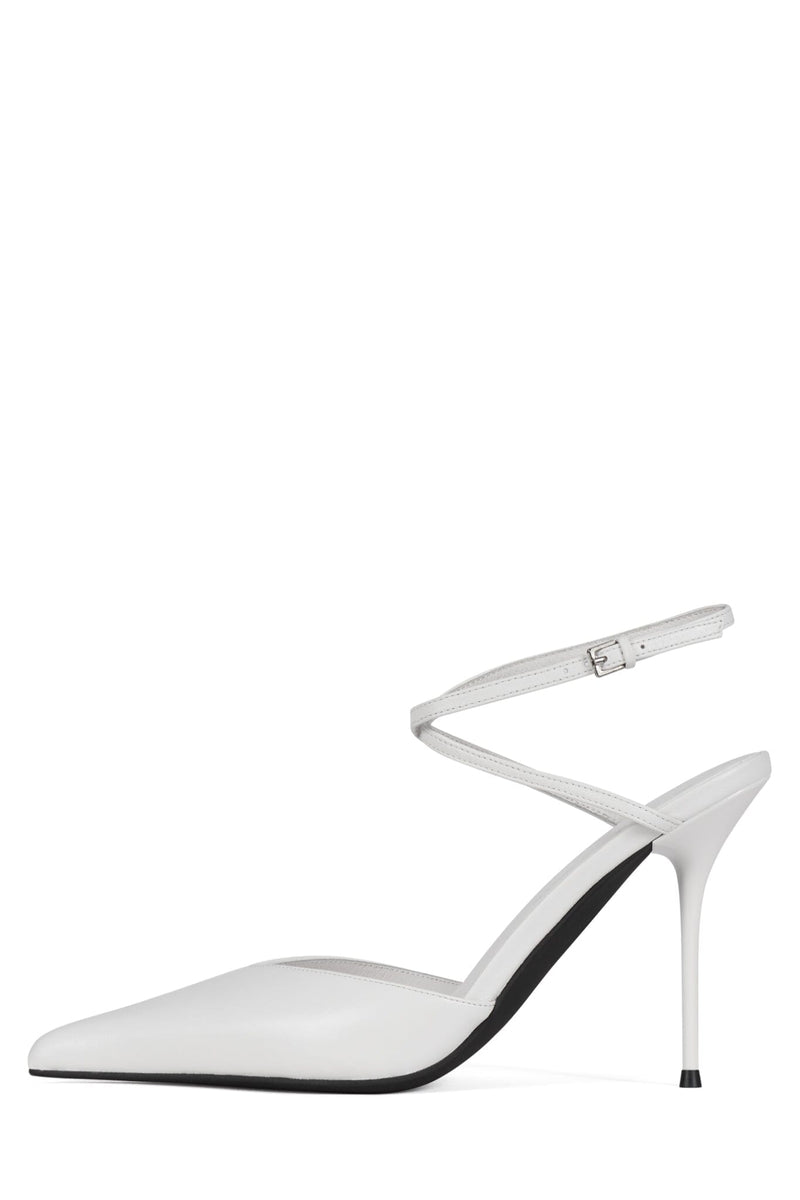 BORDEAUX Jeffrey Campbell Heeled Sandal White