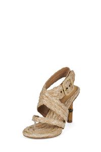 BOREAL Jeffrey Campbell White Tan Raffia _hover