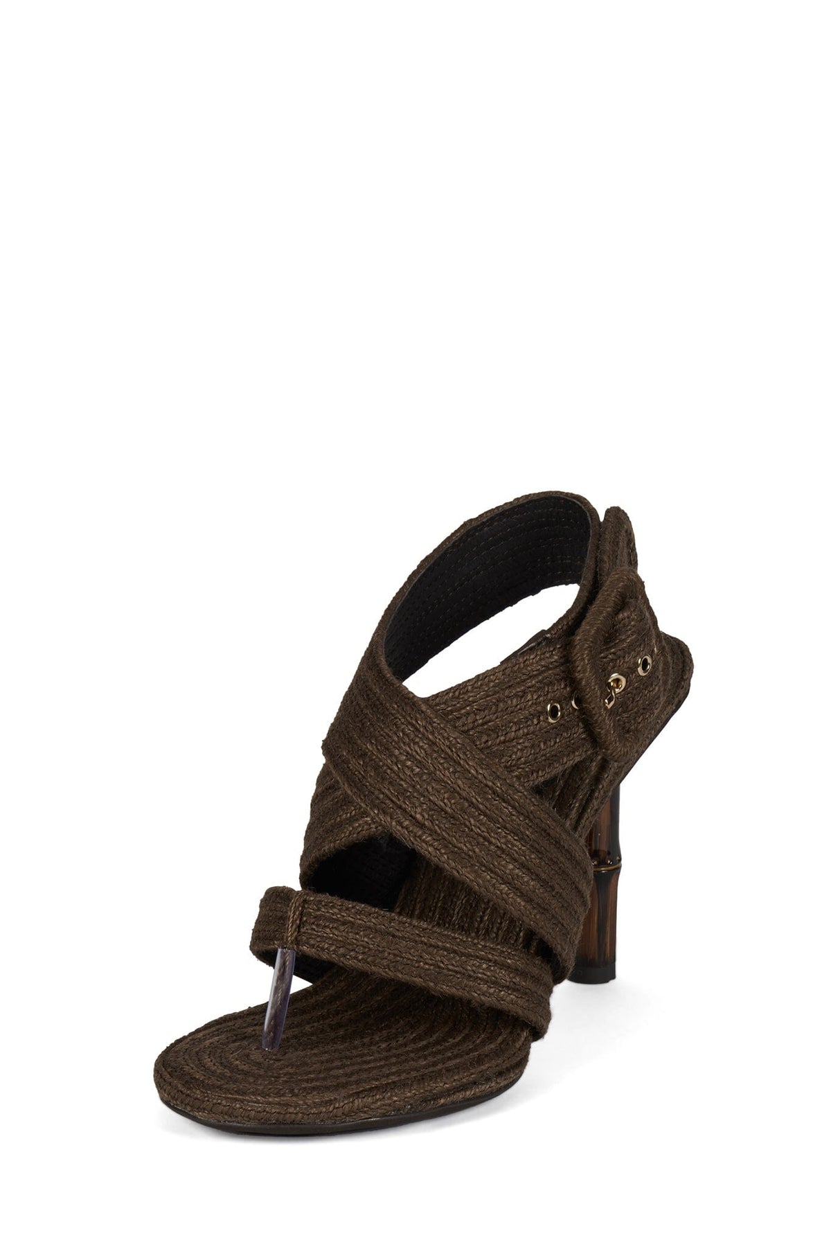 BOREAL Jeffrey Campbell Brown Raffia _hover