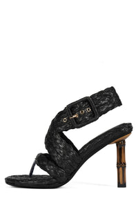 BOREAL Jeffrey Campbell Black Raffia