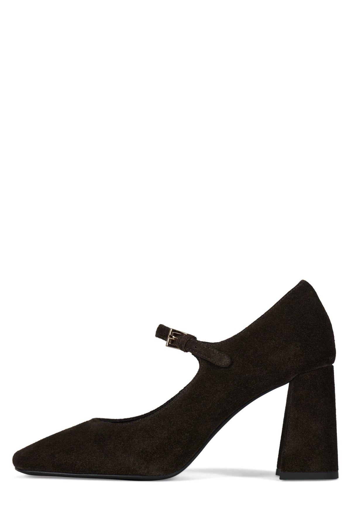 BOURDIN-2 Jeffrey Campbell Mary Jane Pump Brown Suede