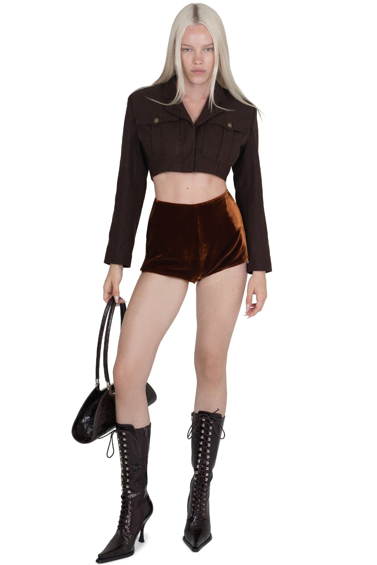 BRIGADIER Jeffrey Campbell Jacket Brown Tweed