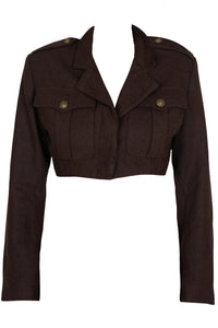 BRIGADIER Jeffrey Campbell Jacket Brown Tweed