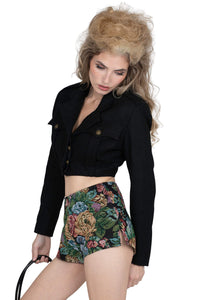BRIGADIER Jeffrey Campbell Jacket Black Tweed _hover