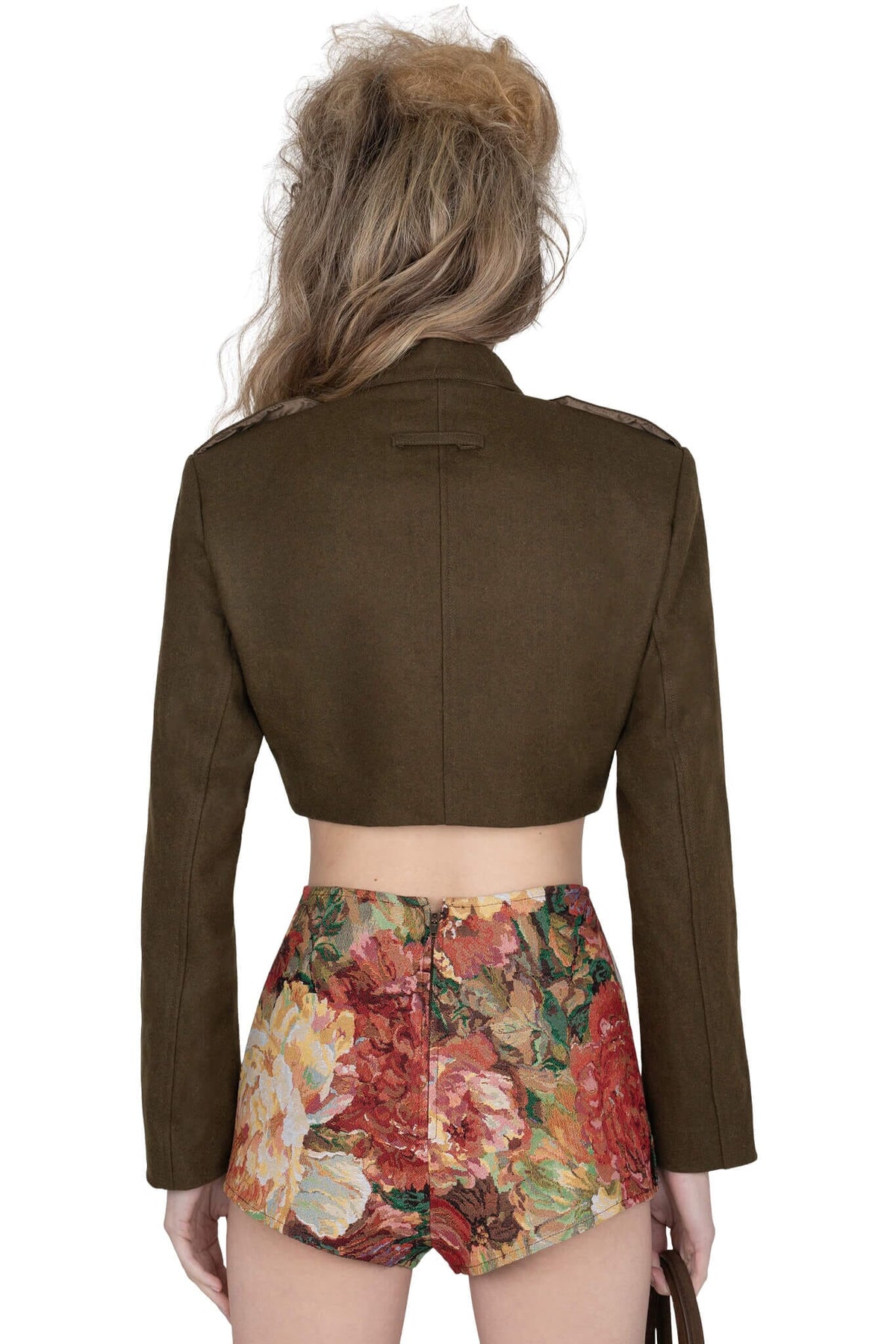 BRIGADIER Jeffrey Campbell Jacket Khaki Tweed