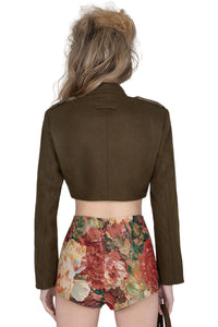 BRIGADIER Jeffrey Campbell Jacket Khaki Tweed