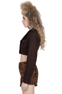 BRIGADIER Jeffrey Campbell Jacket Brown Tweed
